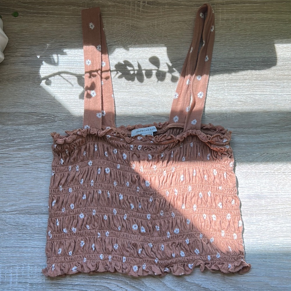 AE Ruched Crop Tank